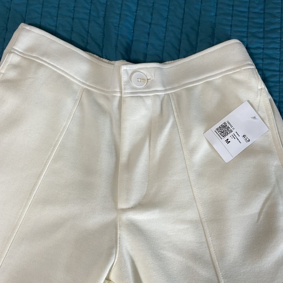 Forever 21 Scuba Knot Pants Cream - Picture 5 of 6